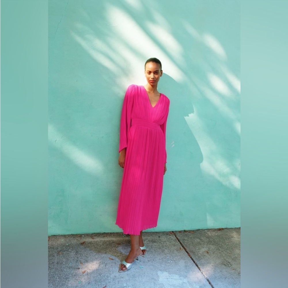 NWT Zara Barbie Pink Dress